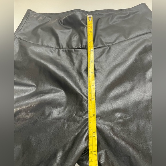 NWOT Black Faux Leather Leggings - Picture 7 of 13